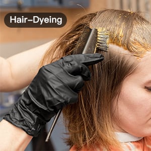 100/50 stk sorte nitrilhandsker til engangsbrug