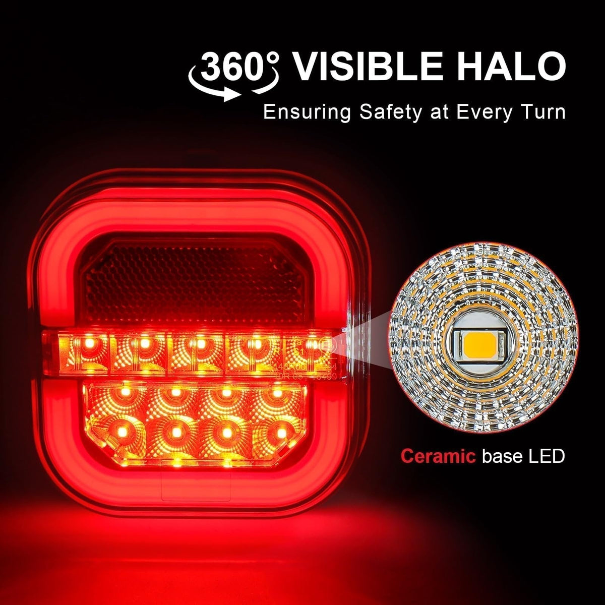 🚗 Trådløse LED-trailerlygter – Tydelige lyssignaler til traileren 🚦