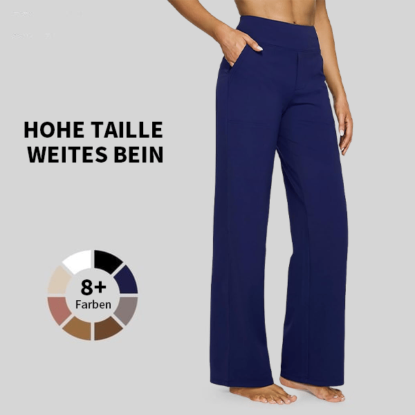 🎁 Sidste dag 49% rabat 🔥 Løstsiddende højtaljede bukser til business casual og yogabukse