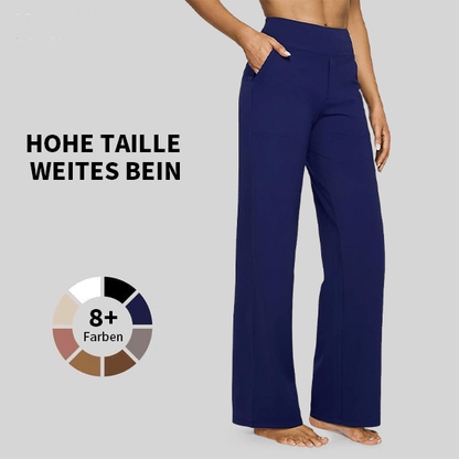 🎁 Sidste dag 49% rabat 🔥 Løstsiddende højtaljede bukser til business casual og yogabukse