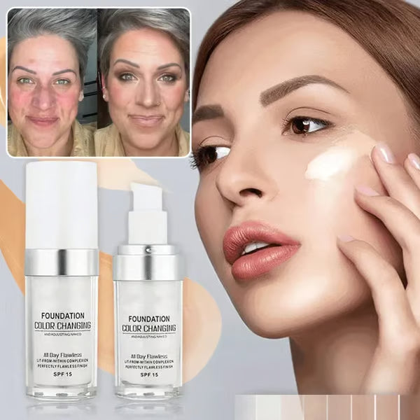 🎁Sidste dag - Køb 1 få 1 gratis🎉Colour Changing Mature Skin Foundati