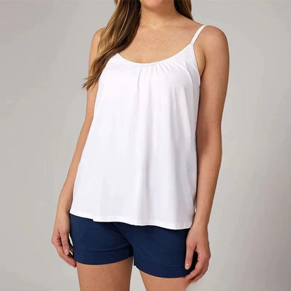 🏆SIDSTE DAGS UDSALG 49% RABAT - Løstsiddende tanktop med indbygget bh