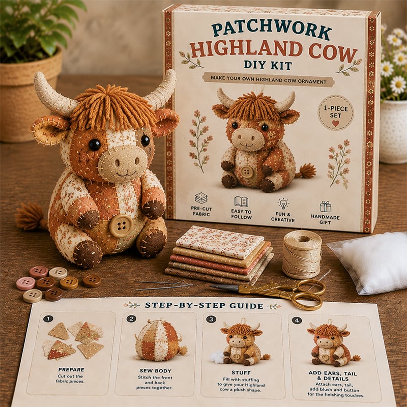 🧵DIY-sæt til patchwork-dyr – Lav dine egne søde dyr