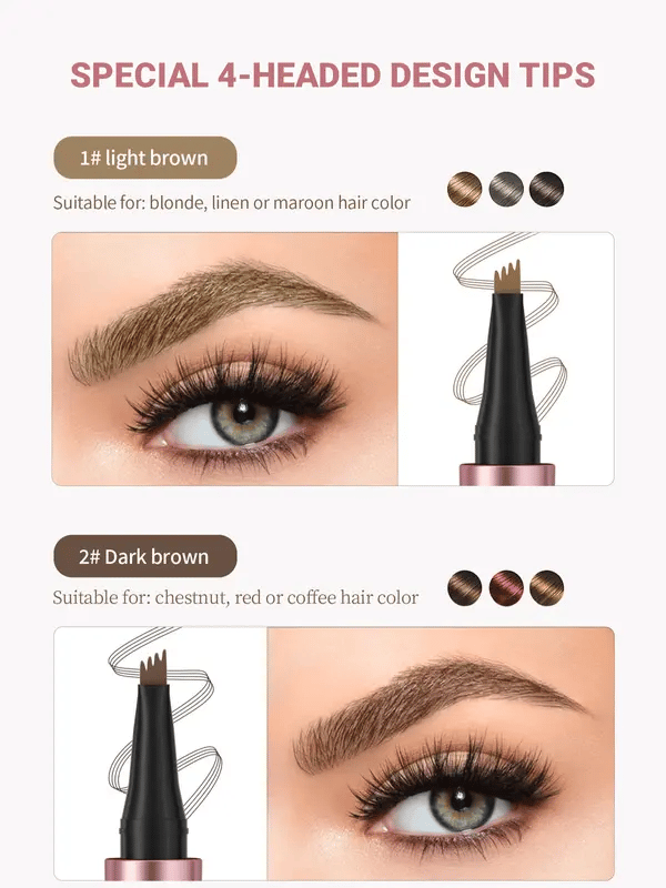 KØB 1, FÅ 1 GRATIS🌼Vandfast øjenbrynsblyant med mikrogaffel