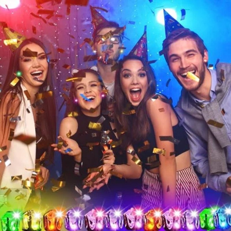 Stilfulde LED-belyste kroneørering