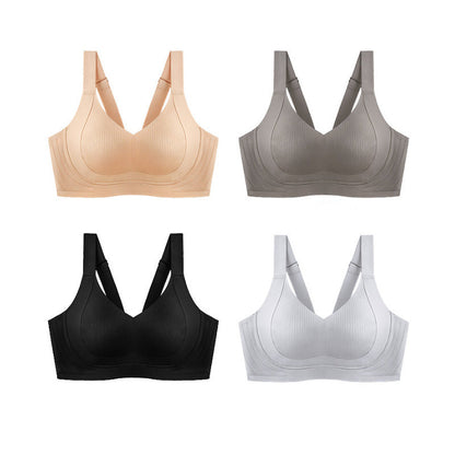 🎁Køb 2, få 1 gratis🔥 🏆Trådløs, hudvenlig push-up-bh uden mærker