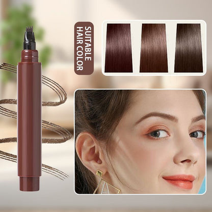 📢📢Køb 1 Få 1 gratis💄✨Vandtæt 4-i-1 skæg- og øjenbrynspen - Holdbar og uden snavs