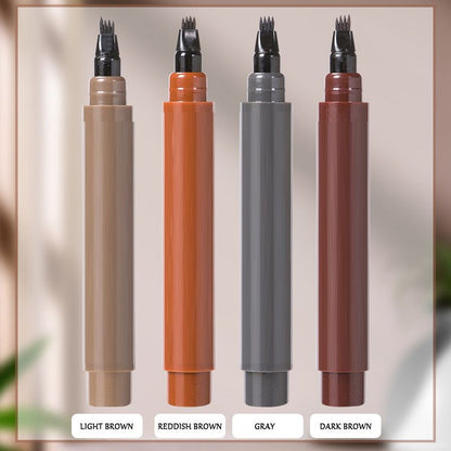 📢📢Køb 1 Få 1 gratis💄✨Vandtæt 4-i-1 skæg- og øjenbrynspen - Holdbar og uden snavs