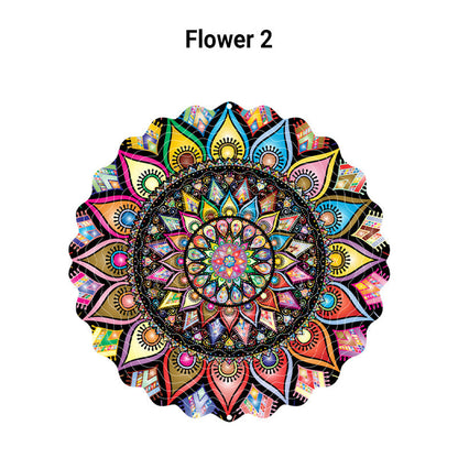 3D farverigt roterende vindspil ornamen