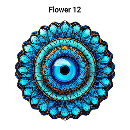 3D farverigt roterende vindspil ornamen