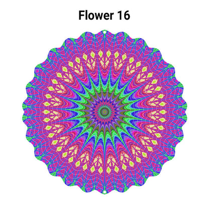 3D farverigt roterende vindspil ornamen