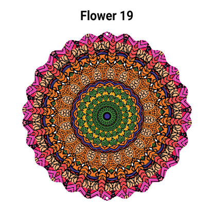 3D farverigt roterende vindspil ornamen