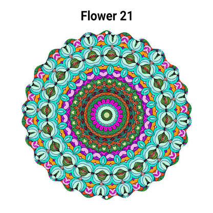 3D farverigt roterende vindspil ornamen