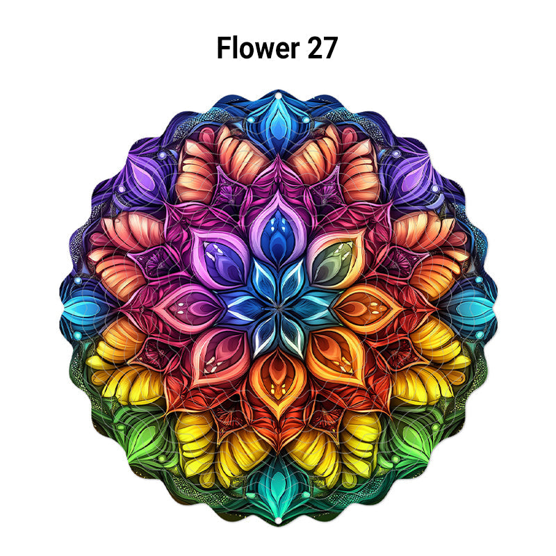 3D farverigt roterende vindspil ornamen