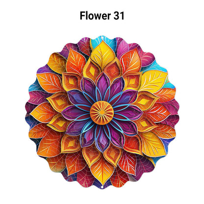 3D farverigt roterende vindspil ornamen