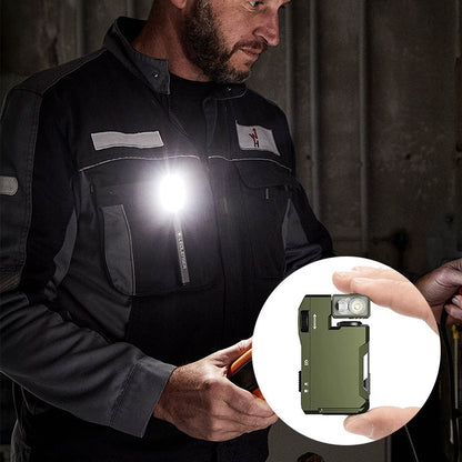 Mini bærbar lommelygte med roterende hoved💡