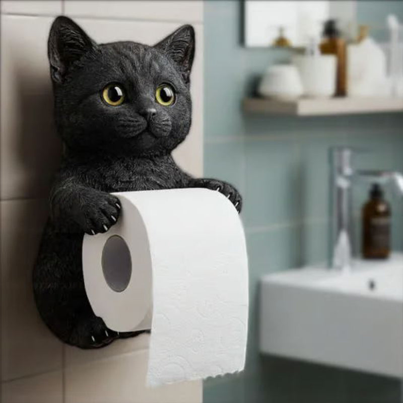 🧻Vægmonteret toiletrulleholder til katte🐾