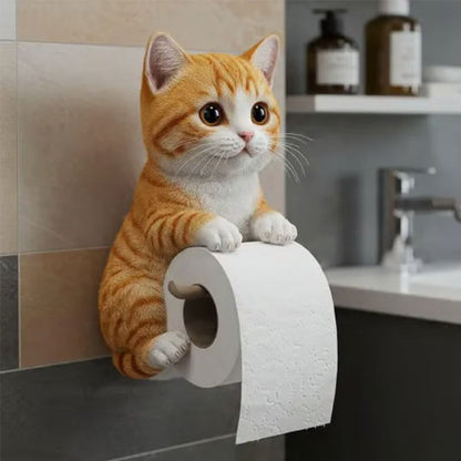 🧻Vægmonteret toiletrulleholder til katte🐾