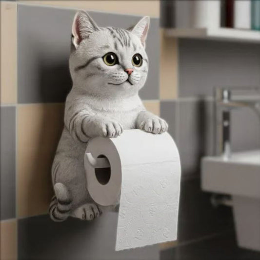 🧻Vægmonteret toiletrulleholder til katte🐾