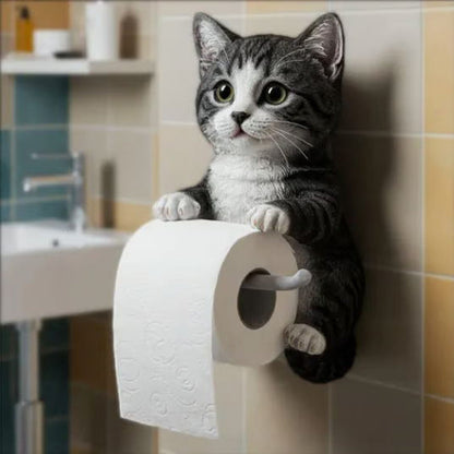 🧻Vægmonteret toiletrulleholder til katte🐾