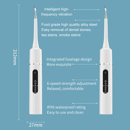 ⏳ 💥Hot Sale med 50 % rabat💥🦷✨Smile Brighter - Professionel ultralydstandsrenser med hastighedsregulering