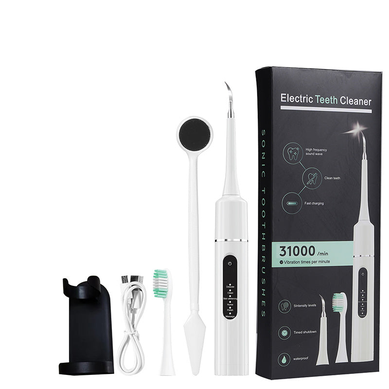 ⏳ 💥Hot Sale med 50 % rabat💥🦷✨Smile Brighter - Professionel ultralydstandsrenser med hastighedsregulering