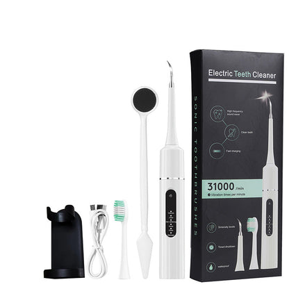 ⏳ 💥Hot Sale med 50 % rabat💥🦷✨Smile Brighter - Professionel ultralydstandsrenser med hastighedsregulering