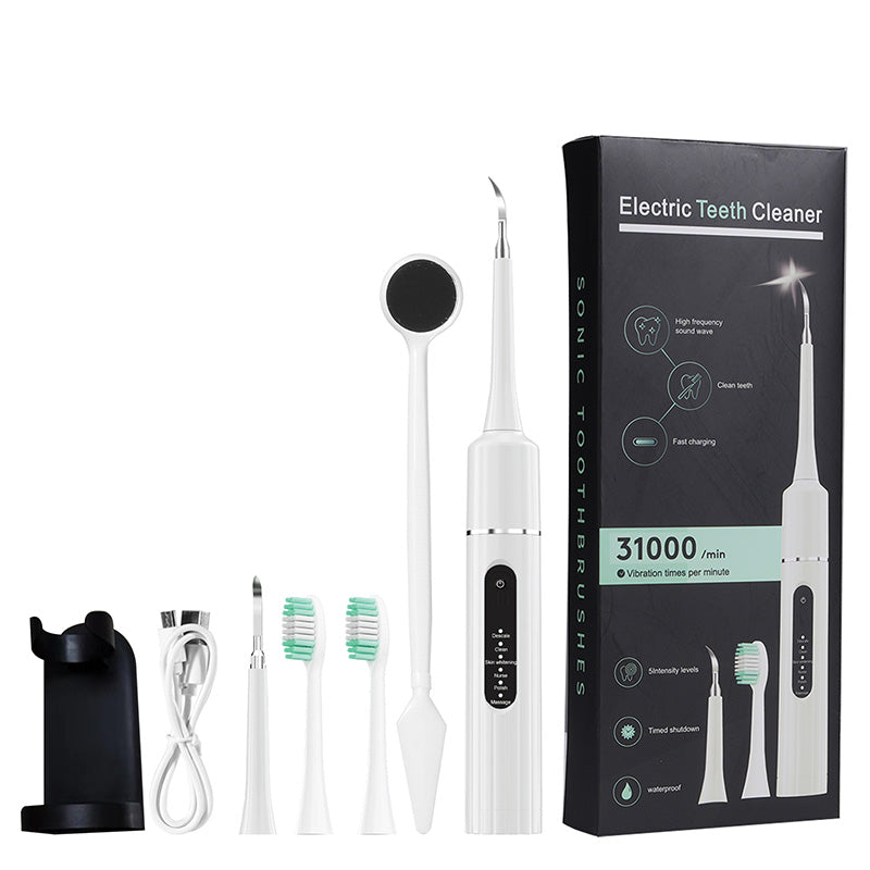 ⏳ 💥Hot Sale med 50 % rabat💥🦷✨Smile Brighter - Professionel ultralydstandsrenser med hastighedsregulering