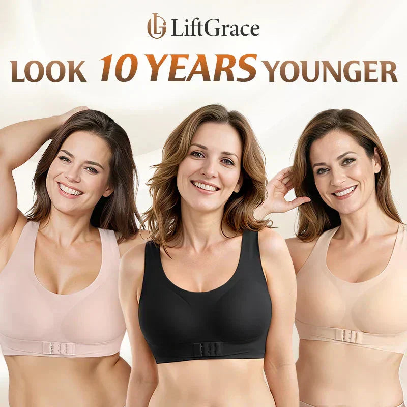 🎉SIDSTE DAGS UDSALG -70 % RABAT⚡Frontlukning, krydsede stropper, trådløs bh til god holdnin