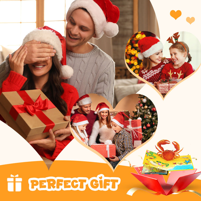 ✨【Pop-up-bøger med dyremotiver til børn】