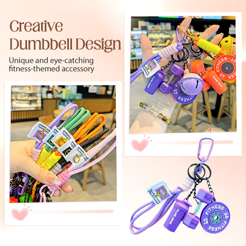 Kreativ nøglering med fitness-tem