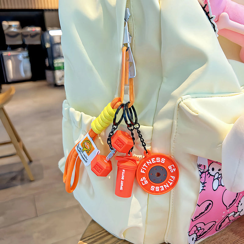 Kreativ nøglering med fitness-tem