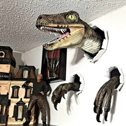 🎉3D dinosaur-vægdekoration