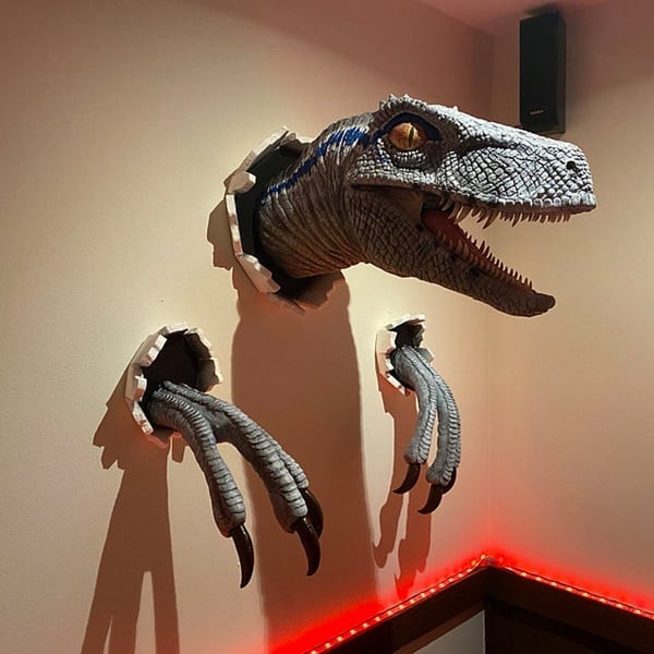 🎉3D dinosaur-vægdekoration