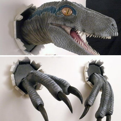 🎉3D dinosaur-vægdekoration