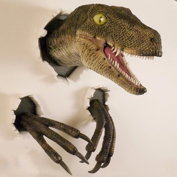 🎉3D dinosaur-vægdekoration