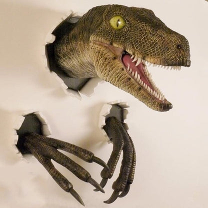 🎉3D dinosaur-vægdekoration