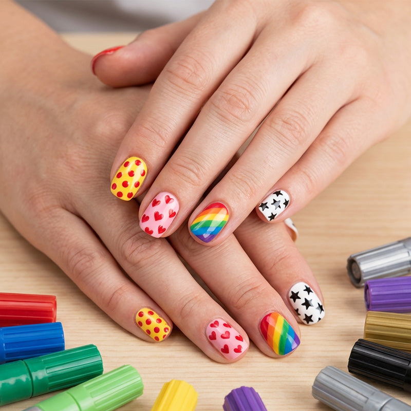 🔥50% off⏰Double‑Headed Nail Art Pen Set