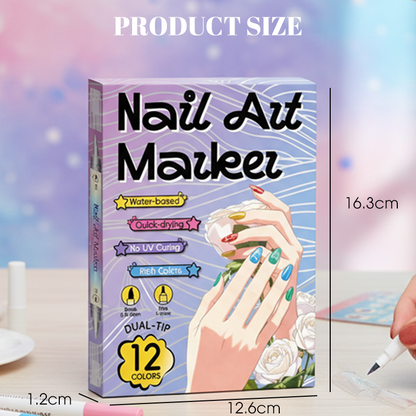 🔥50% off⏰Double‑Headed Nail Art Pen Set