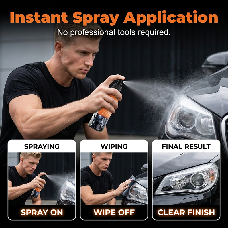 🔥TILBUD 🔥 – Professionelt spray-sæt til fornyelse af forlygter