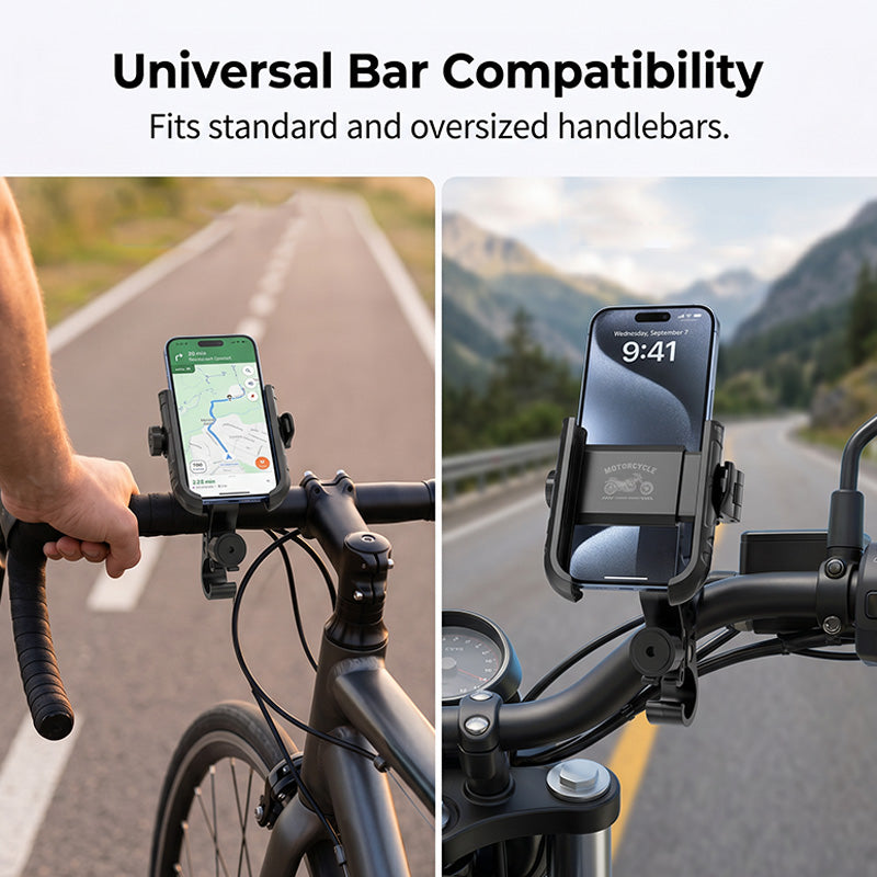 🎉 2026-udsalg — Over 42.000 solgt! 🚴‍♂️ Cykelholder til mobiltelefon med hurtigudløser – SecureLock og stødabsorberende polstring