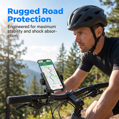 🎉 2026-udsalg — Over 42.000 solgt! 🚴‍♂️ Cykelholder til mobiltelefon med hurtigudløser – SecureLock og stødabsorberende polstring