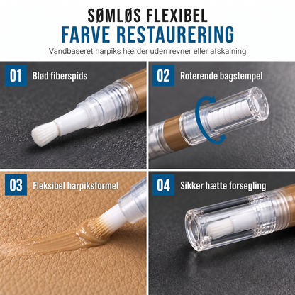 🖊️✨ Læderreparationspen – Farverestaurering & ridseparering på én gang 💪/🖊️✨ Leather repair pen