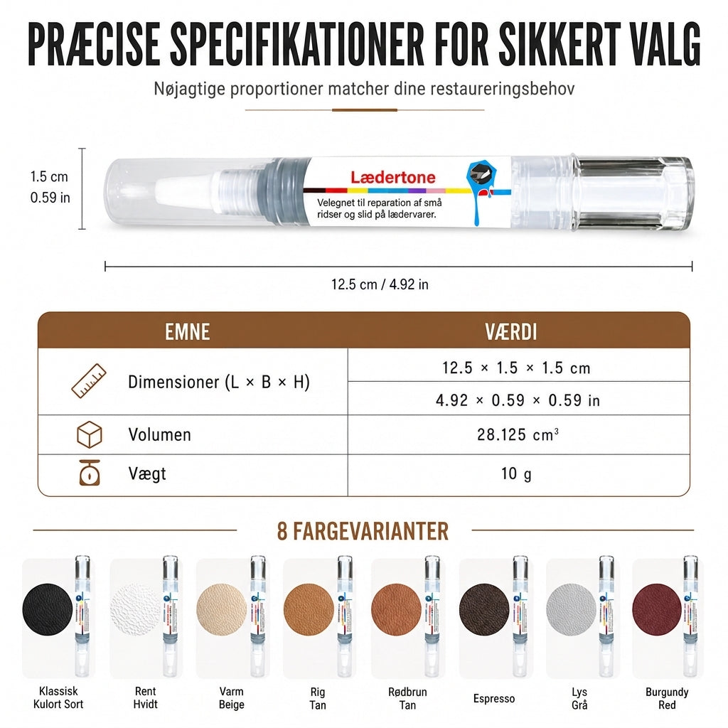 🖊️✨ Læderreparationspen – Farverestaurering & ridseparering på én gang 💪/🖊️✨ Leather repair pen